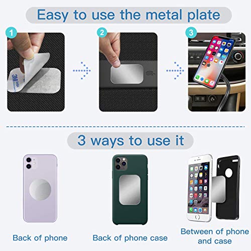 OWLKELA 10 Pcs Mount Metal Plate, Silver - color: Silver