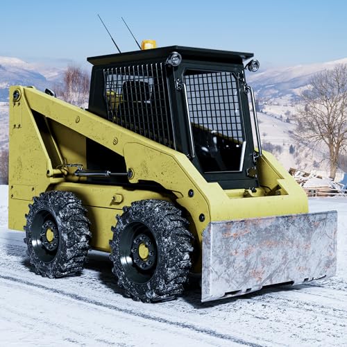 YITAMOTOR 5/16'' Universal Quick Attach Mount Plate with Bottom Connector Holes & Reinforced Top Bar, Compatible with Kubota and Bobcat Skid Steers and Tractors - size: 5/16"