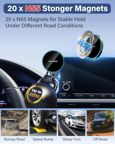 SKYLOTEC 15W Magnetic Charger Phone Holder for Mercedes-Benz GLC 2020-2022