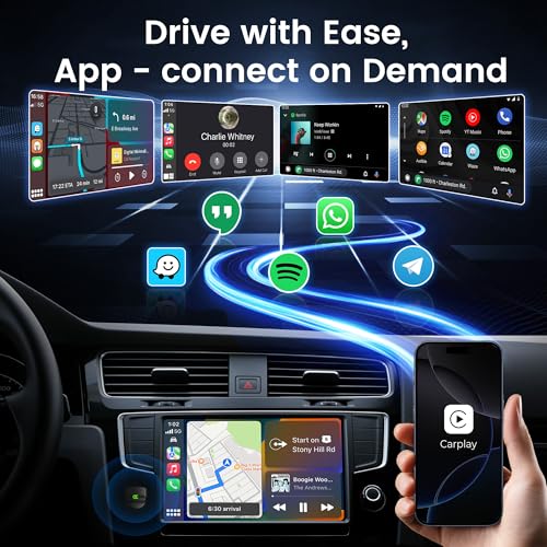 Mini Wireless CarPlay Adapter for iPhone - Fast Auto-Connect, Wide Compatibility, Plug & Play