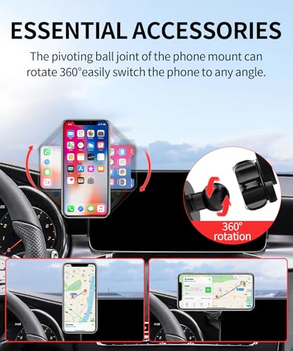 Car Phone Holder for Mercedes-Benz GLC/V-Class 2020-2022, C-Class 2019-2021 - size: for 20-22 GLC & 19-21 C-Class(10.25-Inch only)