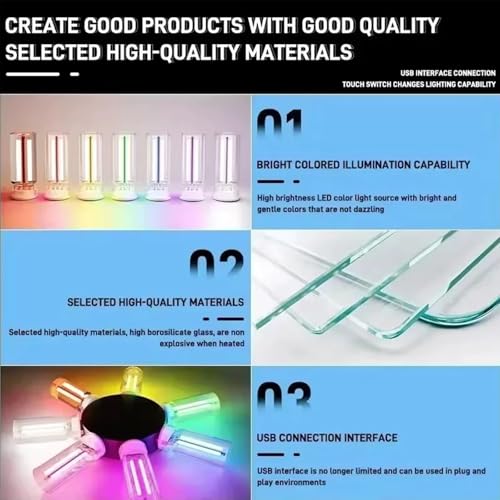 USB Night Light, Ambient Lighting car Led Light, led Light Bulb with Flexible Neck Plug in USB Automotive Night Light,for Car (Purple) - color: Purple