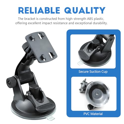 Car Backup Camera Monitor Mount, Reverse Camera Monitor Screen Bracket with Strong Suction Cup, Adjustable Windshield Mount for 4.3" & 5" Backup Cameras Display, Car Accessories