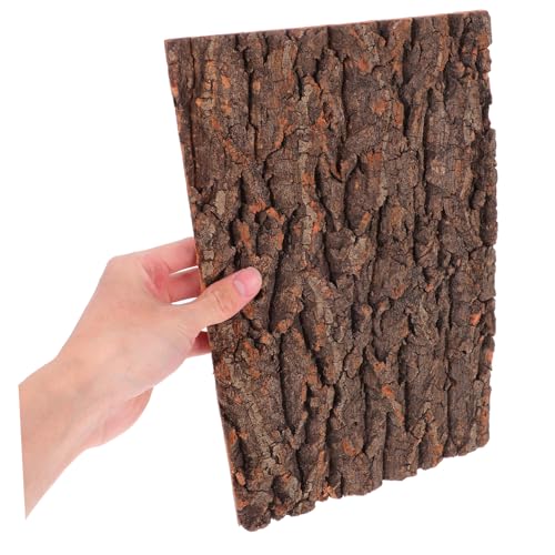 VILLCASE Reptile Branches Cork Terrarium Background, Natural Cork Bark Backdrop Tank Background Reptile Climbing Wall Terrarium Decor Accessories for Turtle Beared Dragon Snake,3 PCS Tree Bark