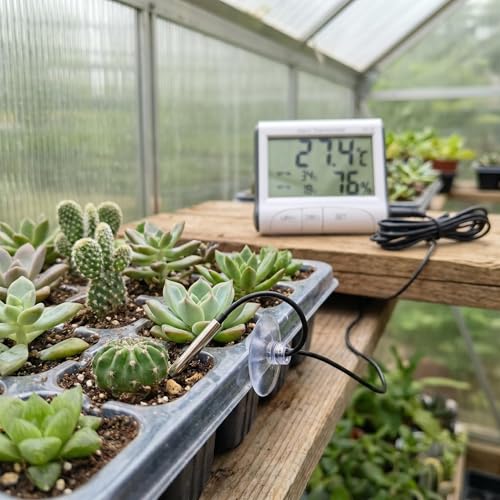 Reptile Thermometer Hygrometer with High Low Temperature Alarm Digital Aquarium Thermometer with Hook and Loop Temperature Humidity Meter Gauge for Terrariums, Vivariums, Reptile Tanks (2) - size: 2pcs