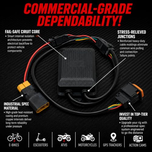 SPY SPOT XT60 E-Bike Charging Adapter 12-108V Input USB-A Output 5V/2.4A