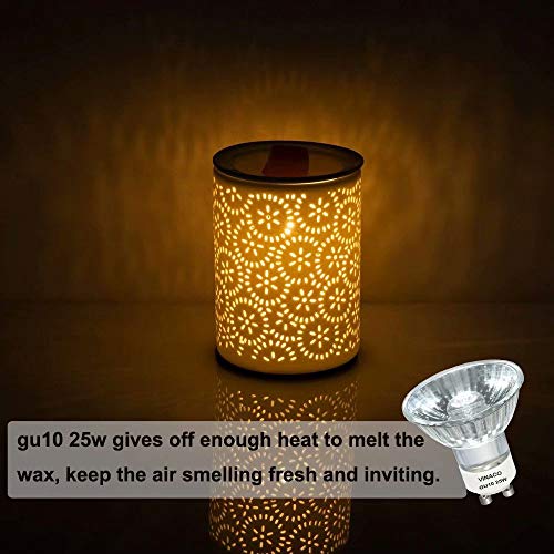 Vinaco GU10 Bulb 6 Pack, MR16 Halogen, Warm White 2800K, Dimmable For NP5 GU10 25W Bulb Candle Warmer, Track Light, Hood Bulbs - style: 25W - 6 Pack