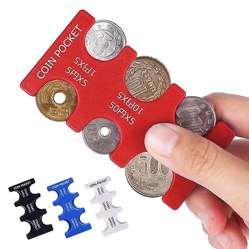 Coin Collection Purse Wallet Organizer Holder for Car Coin Changer Holder Mini Japan Coin Dispenser Plastic Storage Box - color: Black