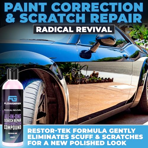 Grand Slam 4-Pack Includes Waterless Car Wash Spray + Instant Car Scratch Remover Repair + Streak Free Window and Glass Cleaner + All Purpose Cleaner for Auto Detailing, 2 Microfiber Towels - color: Grand Slam 4-Pack