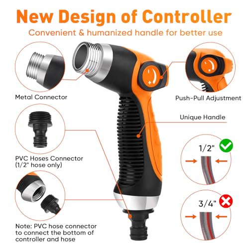 16 IN 1 Car Wash Foam Gun, Foam Cannon for Car Cleaning/Garden - color: Orange