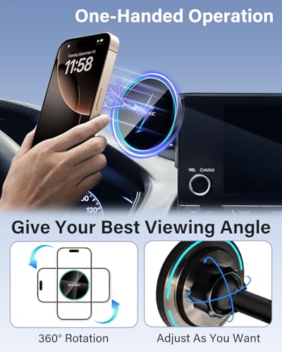 SKYLOTEC 15W Magnetic Charger Phone Holder for Mercedes-Benz GLC 2020-2022