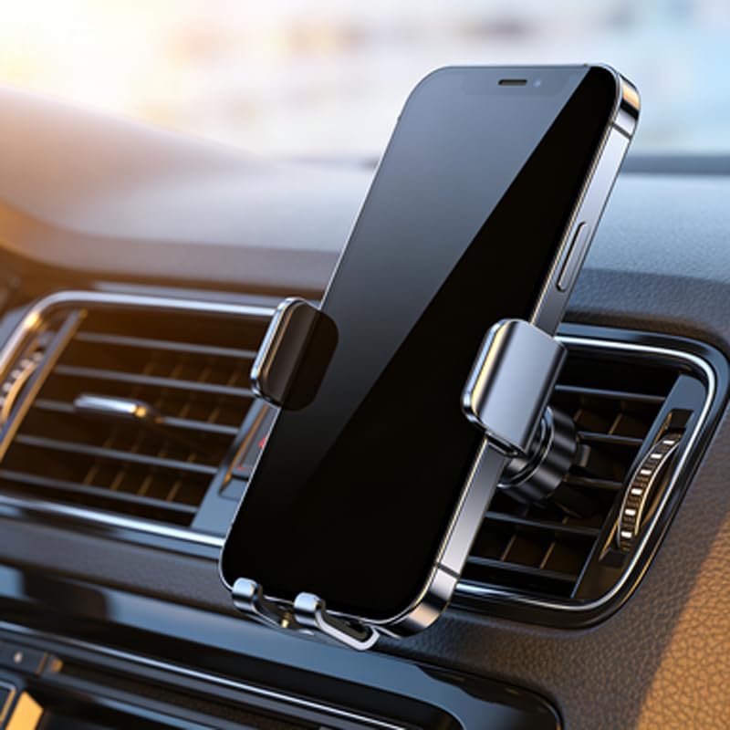 Universal Air Vent Clip Car Phone Holder, Black, 2 PCS - style: 2
