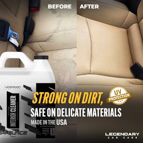 Legendary Interior Cleaner 64oz (Half Gallon) - Car Detailing Spray - size: 64 Fl Oz (Pack of 1)