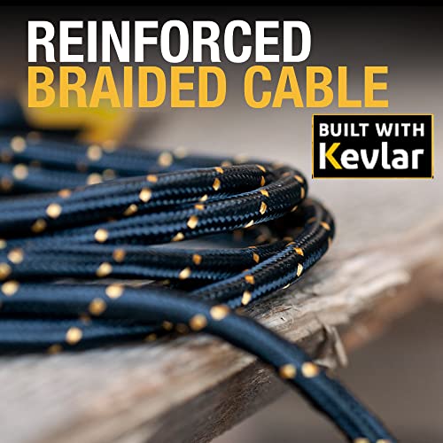 DEWALT Heavy Duty 3 in 1 Multi Charging Cord, 6ft Fast Charging Cord