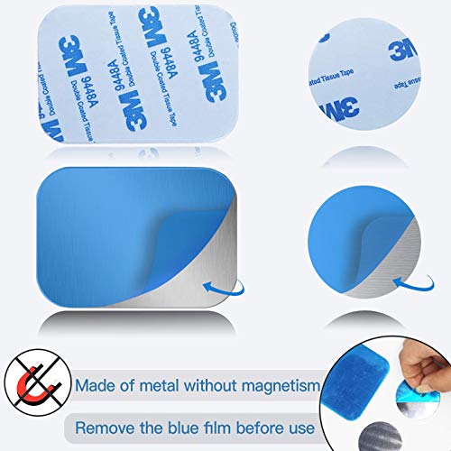 OWLKELA 10 Pcs Mount Metal Plate, Silver - color: Silver