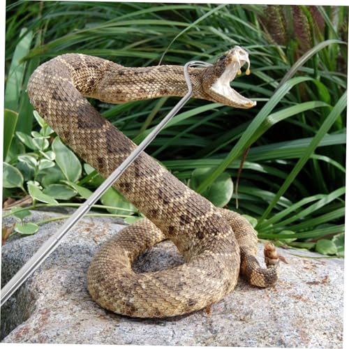 balacoo Retractable Reptile Hook Snake Catching Tool for Moving Handling Snakes Portable Accessory and Reptile Collectors