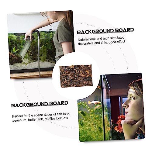 BESPORTBLE Reptile Snake Tank Backdrop 3D Aquarium Decor Terrarium Rock Easy to Assemble Durable Decorative Panels