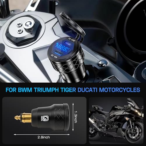 Din Hella Plug to USB Charger Adapter for 12V-24V BMW Triumph Tiger Ducati