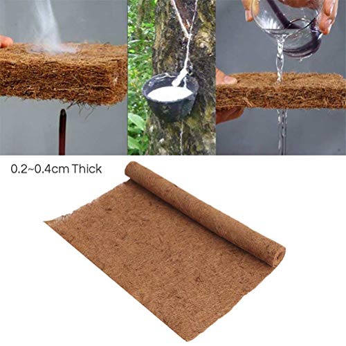 Aramox Coconut Fiber Reptile Mat Natural Coconut Fiber Substrate Mat 60x100cm Soft Absorbent Pet for Lizards Turtles Snakes with Washable Reusable Carpet (Brown)