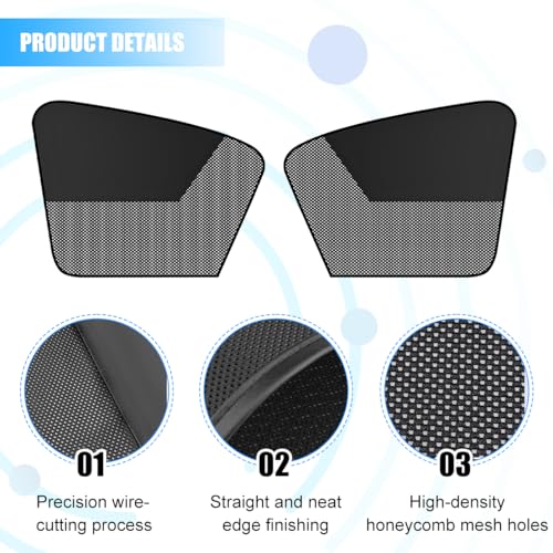 Car Window Shades, 2PCS Block Light Magnetic Vehicle Side Front Window Covers, UV Protection Automotive Sun Shade Privacy Curtains, Universal for Automobile Sedan Truck - size: Front Window Covers