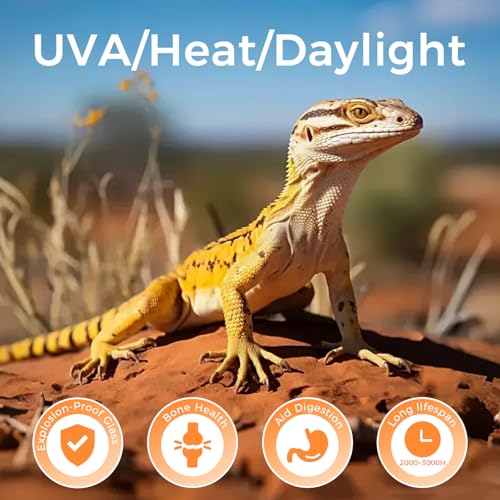 Reptile Heat Lamp 75W, 2 Pack Daylight UVA Basking Light Bulbs with E26 Base for Lizards, Turtles, Snakes and Amphibians - style: Basking 75W 2Pack