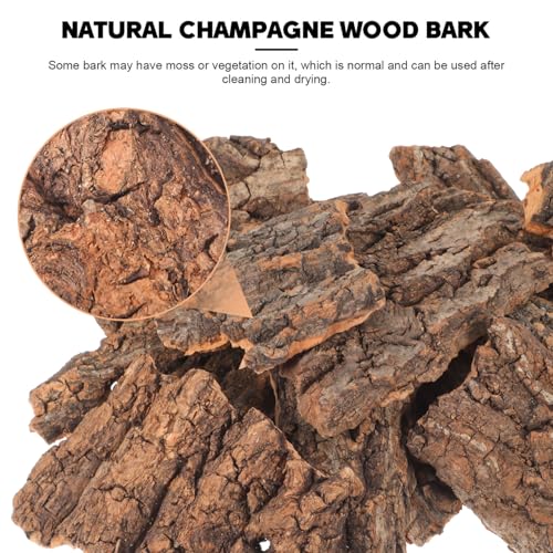 14Pcs Natural Cork Bark Reptile Bark Decor and Hideout 5.11X2.95In Climbing Platform for Leopard Gecko Snake and Lizard Habitat Accessories