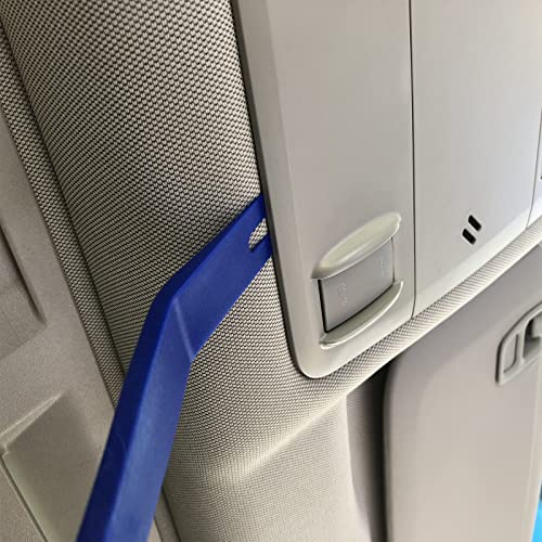 GLK Auto Trim Removal Tool Set, 5pcs Plastic Pry Tool Kit, Auto Trim Tool, Prying Tool, Car Door Panel Clip Revmoal Tool, Fasteners Remover - color: Blue