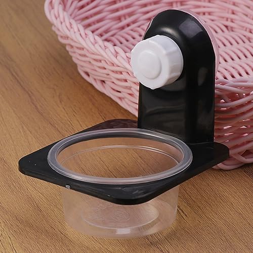 Scicalife Reptile Food Water Bowls with Suction Cups 4-Pack Durable Terrarium Feeding Ledges for Geckos Lizards Fits Glass Acrylic Tanks Space-Saving Easy to Clean