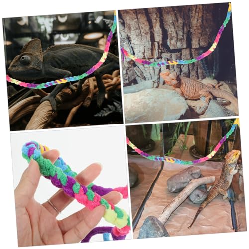 YARNOW 2pcs Crab Climbing Ropes Reptile Vines Habitat Toy for Lizards Geckos Snakes and Frogs Terrarium Aesthetics and Provides Exploration Fun