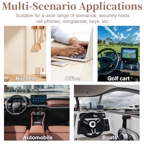 ecocstm Dash Mat for Car, 10.8" x 6.4" Anti Slip Dashboards Mat