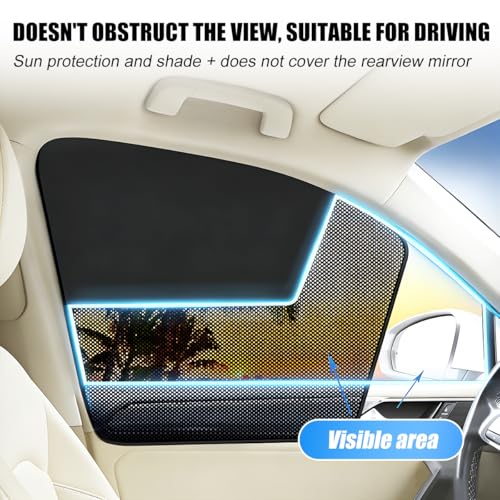 Car Window Shades, 2PCS Block Light Magnetic Vehicle Side Front Window Covers, UV Protection Automotive Sun Shade Privacy Curtains, Universal for Automobile Sedan Truck - size: Front Window Covers