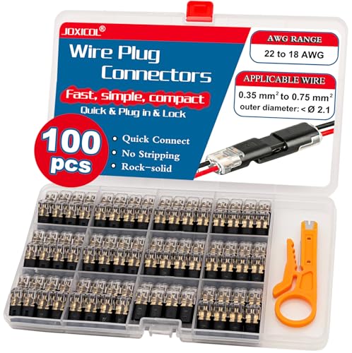 100PCS Double Wire Plug in Connector Quick Wire Connectors