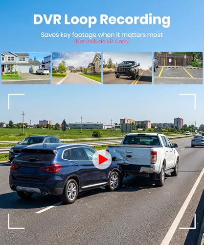 AUTO-VOX 6 Inch Solar Backup Camera Wireless, 1 Minute Easy Install