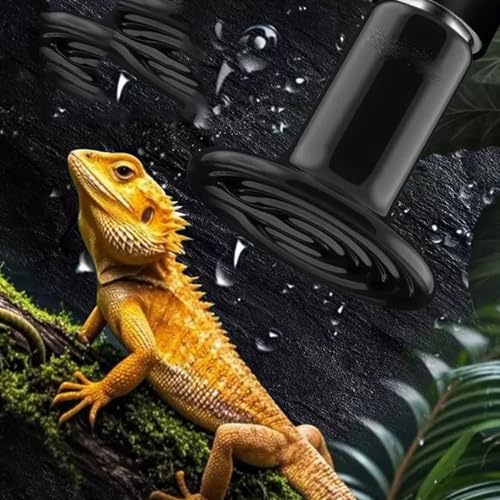 Sxminer 4 Pack 150W Ceramic Heat Lamp Bulb, E26/E27 Base Infrared Reptile Heat Lamp or Chicken Brooder Heater Bulb Non-Light Emitting for Pets Snakes Lizards Industrial Use