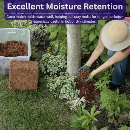 SuperMoss (23248) Coco Mulch, Mini Bale (0.6 ft3), Natural Brown - size: Mini Bale (0.6 ft3)