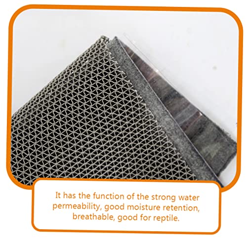 balacoo Reptile Heat Pad Reptile Bedding Carpet Terrariums Mat Lizard Carpet Mat Tortoise Bedding - color: Dark Grey