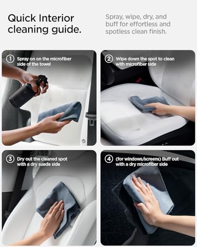 Spigen Car Interior Seat Cleaner & Stain Remover Kit & CyberCase for Tesla