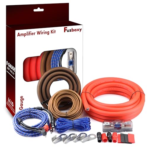 0 Gauge Amp Wiring Kit, Deep Bass Car Audio Install - color: 0 Gauge