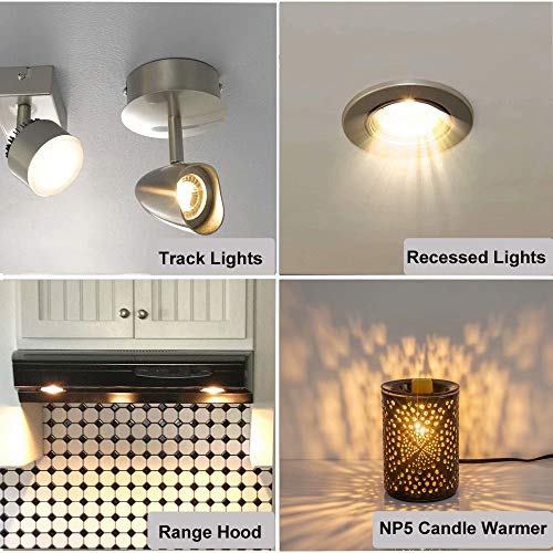 Vinaco GU10 Bulb 6 Pack, MR16 Halogen, Warm White 2800K, Dimmable For NP5 GU10 25W Bulb Candle Warmer, Track Light, Hood Bulbs - style: 25W - 6 Pack