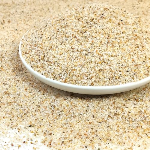 YISZM Aquarium Sand, 20lbs Beige Fish Tank Sand, Aquarium Gravel Substrate for Aquascaping, Vivariums, Terrariums, Plants and Crafts - color: Beige, size: 20 lbs