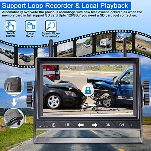 HD 1080P 7 inch RV Wireless Backup Camera: 15-Min Easy to Install - size: 7'' + RV Camera for RV