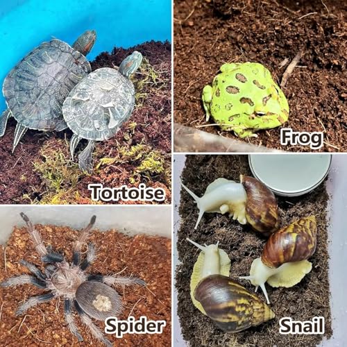 BNOSDM 2PCS Reptile Soil Substrate,Fluffy Small-Strand Reptile Substrate,Natural Terrarium Bioactive Soil Bedding for Snakes, Lizards, Tortoises Tarantulas,Lizards - color: 2PCS 1.32gal (Total 2.64gal)