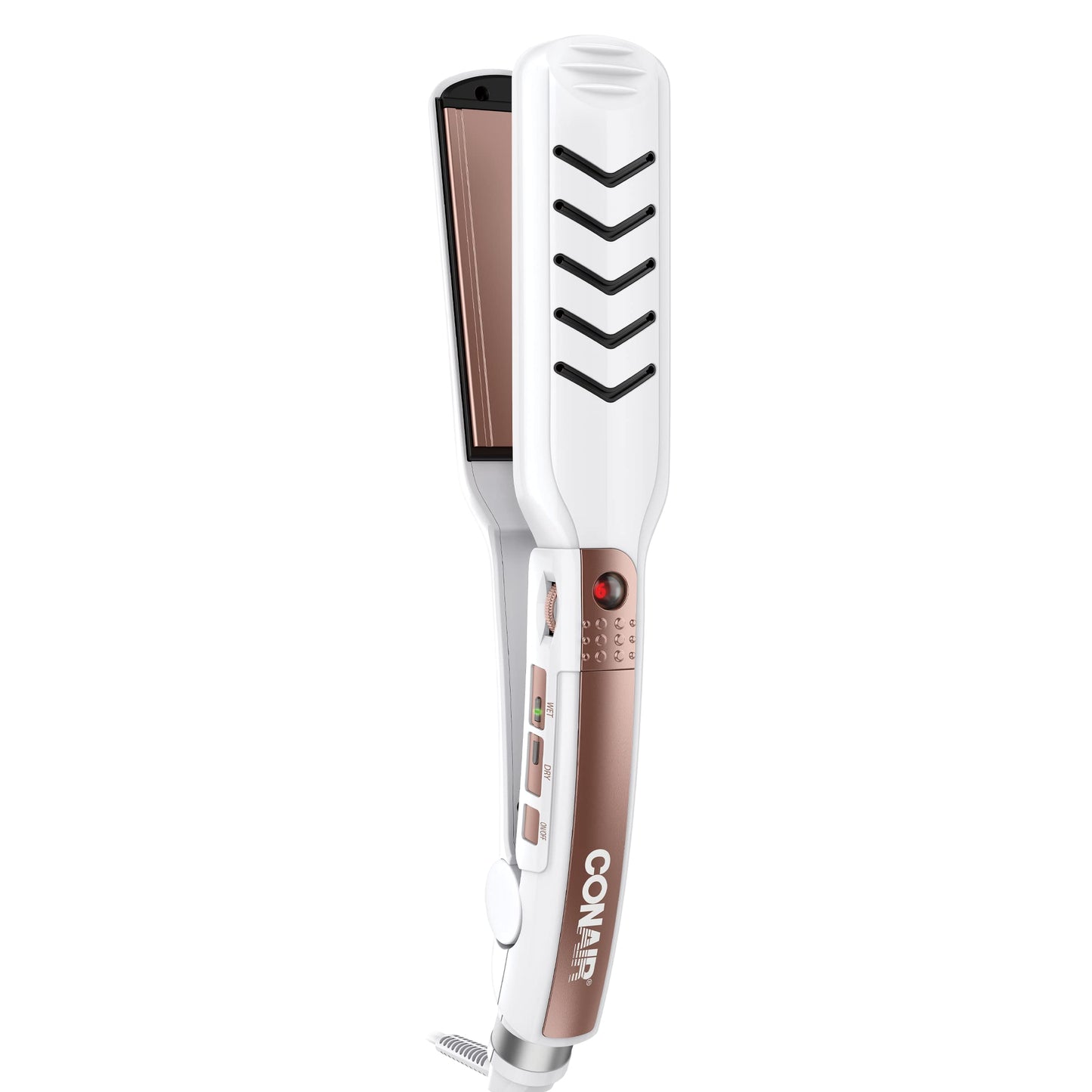 Conair Double Ceramic Flat Iron, 1 1/2-Inch Wet-To-Dry Hair Straightener