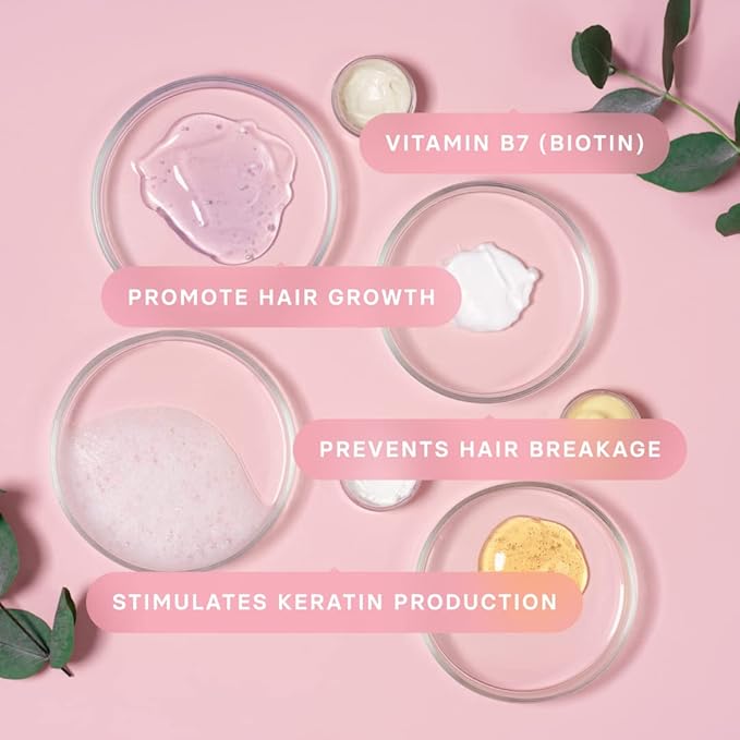 Capsules Hair Vitamins for Hair Loss for Women & Biotin for Hair Growth Women 250 MCG Biotin - Natural Non-GMO Vitamins - (60 Count) Hair Pills Supplements for Complete Hair Growth Vitamins