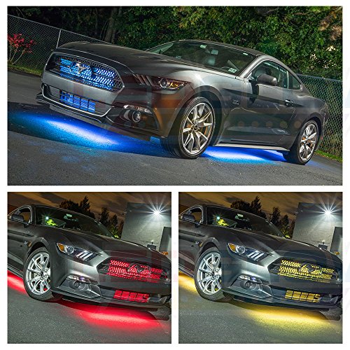 LEDGlow 10pc Million Color Wireless LED Car Underglow & Interior Light Kit