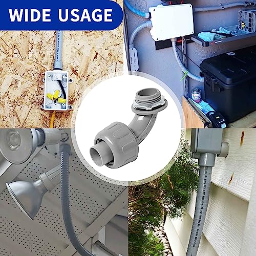 (20 Pack) Yariwiz 3/4 Plastic Liquid Tight Conduit 90 Degree Elbow - style: 3/4" Elbow-20 Pack