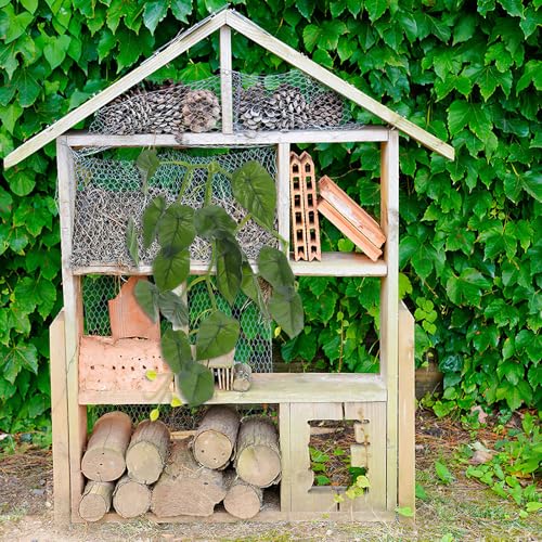 PRETYZOOM Reptile Tank Hanging Fake Plants for Terrarium with Suction Cup, Turtle Habitat Decorations, Lizard Tank Artificial Vine Leaves for Amphibians and Reptiles