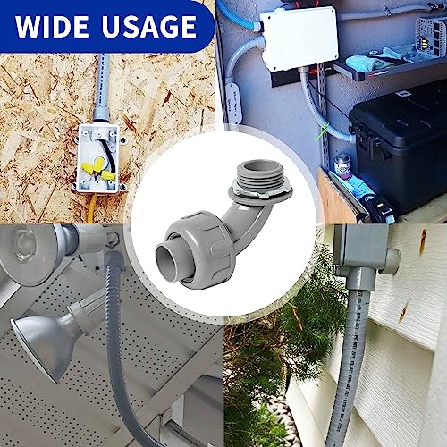 (1" Conduit Elbow 10 Pack) Yariwiz 1 inch Plastic Liquid Tight Conduit 90 Degree Elbow - style: 1" Elbow-10 Pack