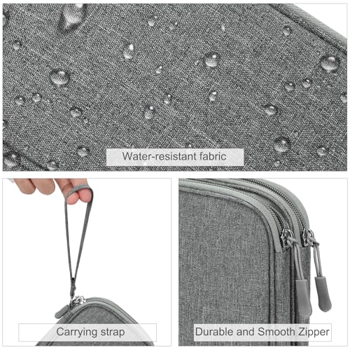 FYY Electronic Organizer, Travel Tech Pouch Bag, Medium, Dark Grey - color: Dark Grey, size: 8.3 x 5 x 2.6 inches