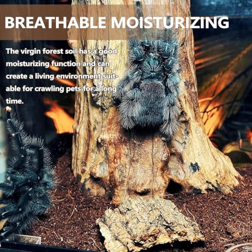 BNOSDM Reptile Soil Substrate Fluffy Small-Strand Reptile Substrate and Snake Bedding Clean Natural Terrarium Bedding for Lizards Snakes Tortoises Tarantulas - color: 1.32gal